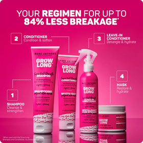 Marc Anthony Grow Long Detangling Leave-In Conditioner Spray application process