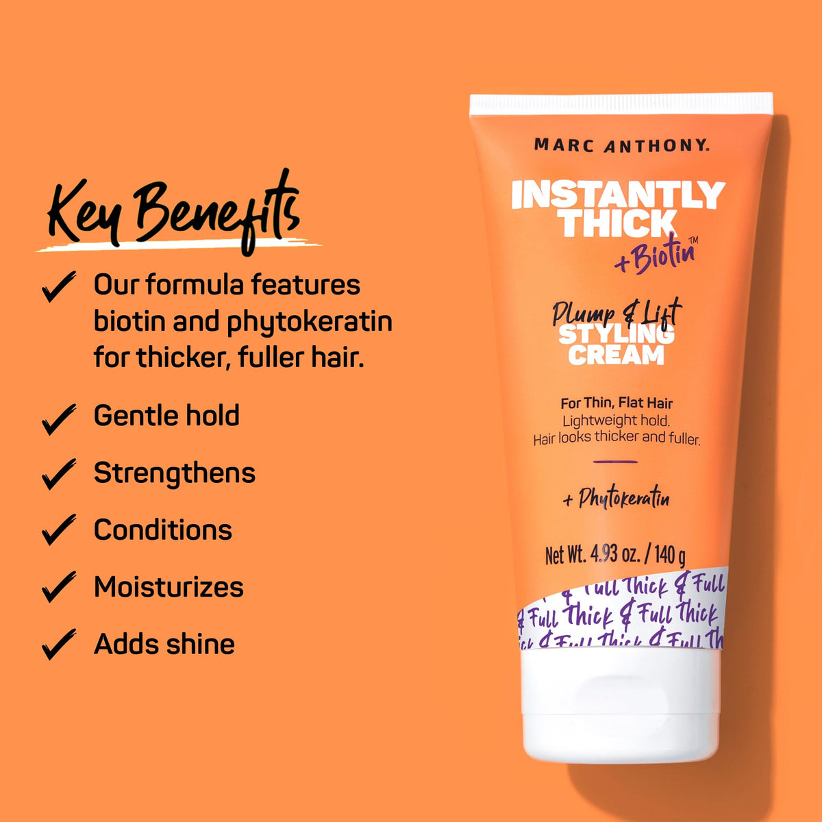 Marc Anthony Instantly Thick Styling Hair Cream 2-Pack side view