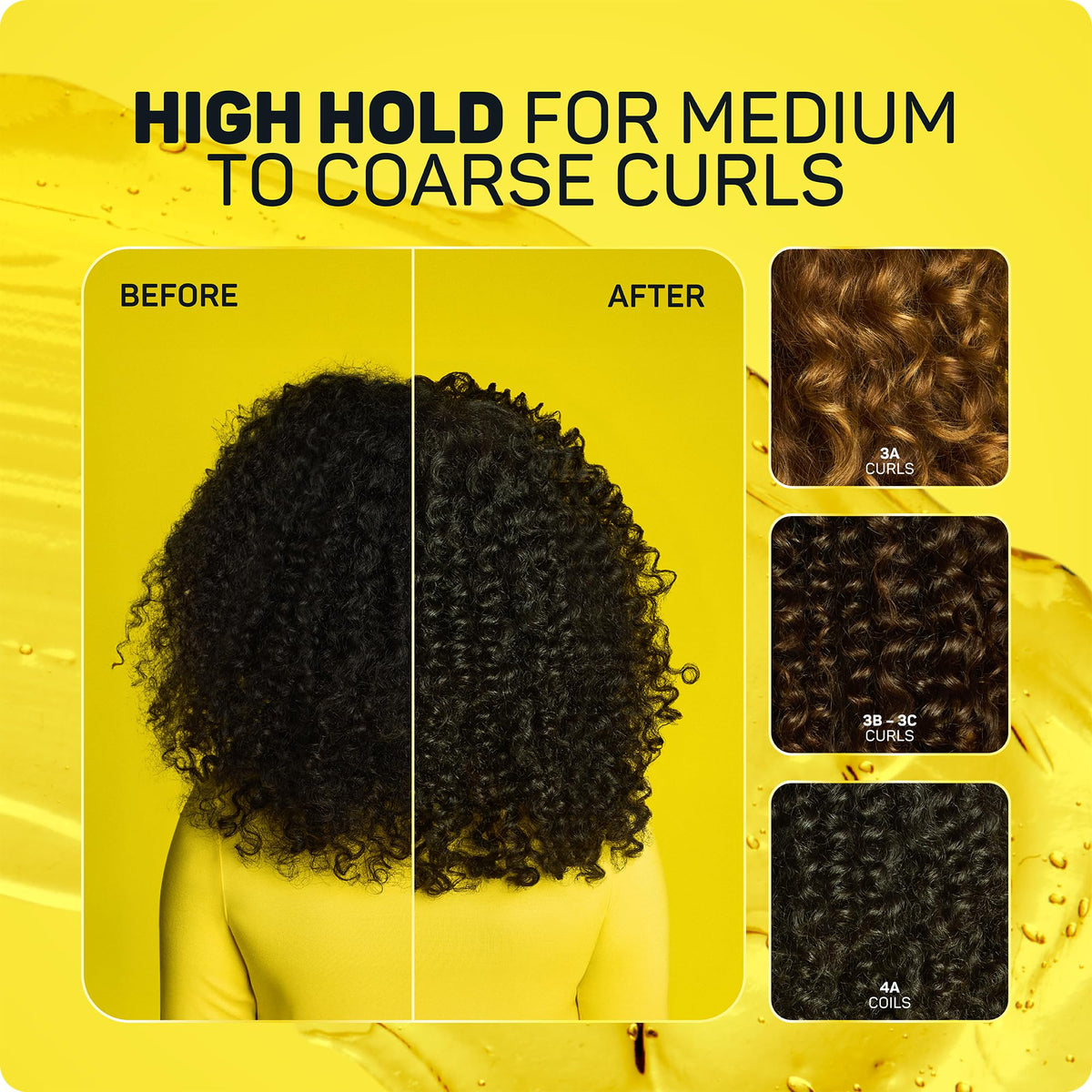 Marc Anthony Strictly Curls Define & Hold Gel application on curls