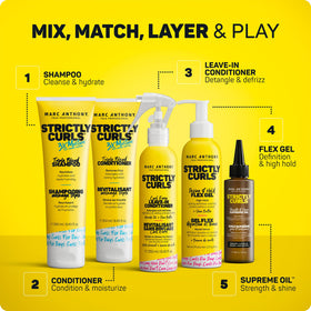 Marc Anthony Strictly Curls Define & Hold Gel packaging details