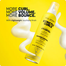 Marc Anthony Strictly Curls Mousse applied to wet hair