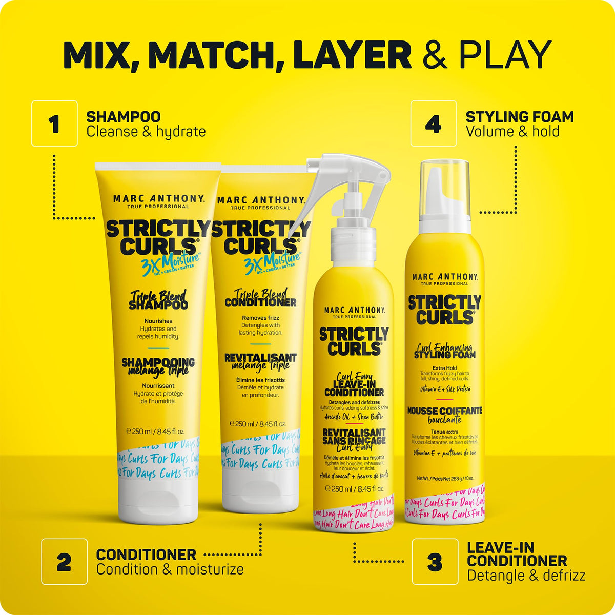 Marc Anthony Strictly Curls Mousse packaging details