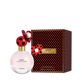 Marc Jacobs Dot Eau de Parfum 3.3 fl oz bottle with floral background
