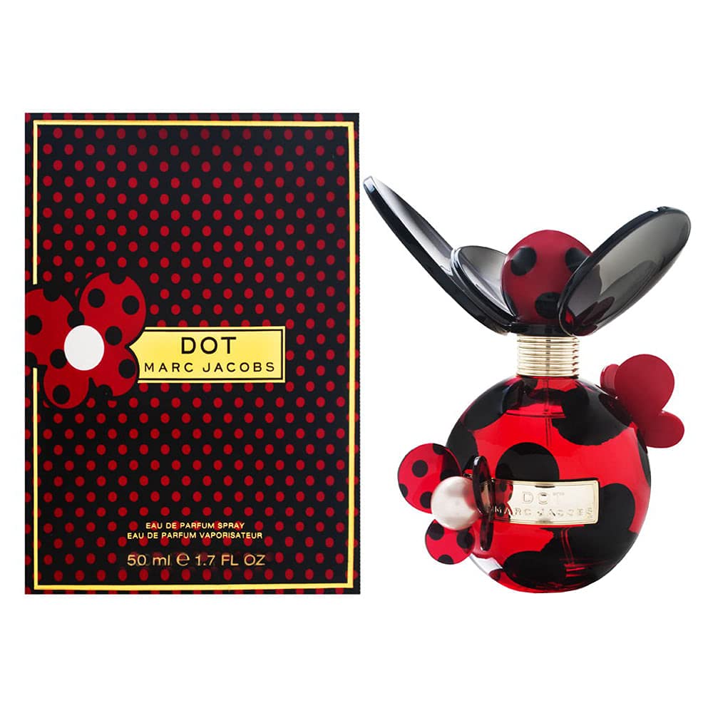 Marc Jacobs Dot Eau de Parfum bottle with oversized butterfly cap
