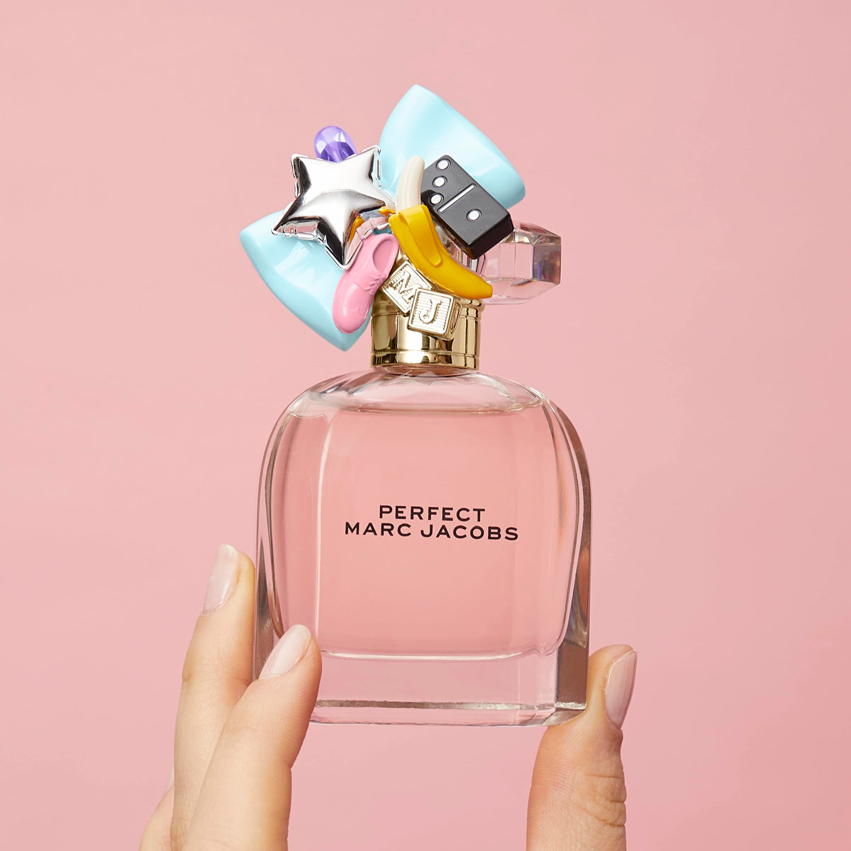 Marc Jacobs Perfect Eau de Parfum bottle with charm details