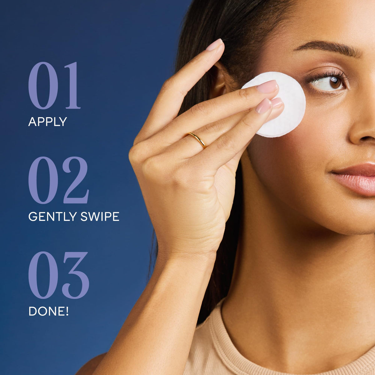 MARCELLE Gentle Eye Makeup Remover Pads in a lifestyle setting