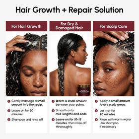 MAREE Deep Conditioning Hair Mask application on hair