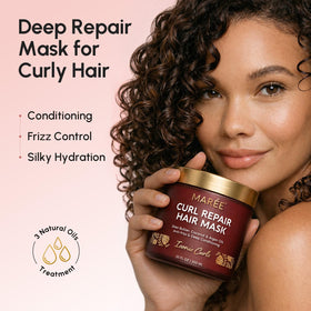 MAREE Deep Conditioning Hair Mask back view showing ingredients