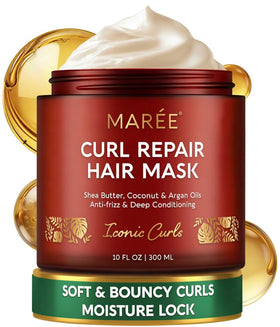 MAREE Deep Conditioning Hair Mask front view in beige jar