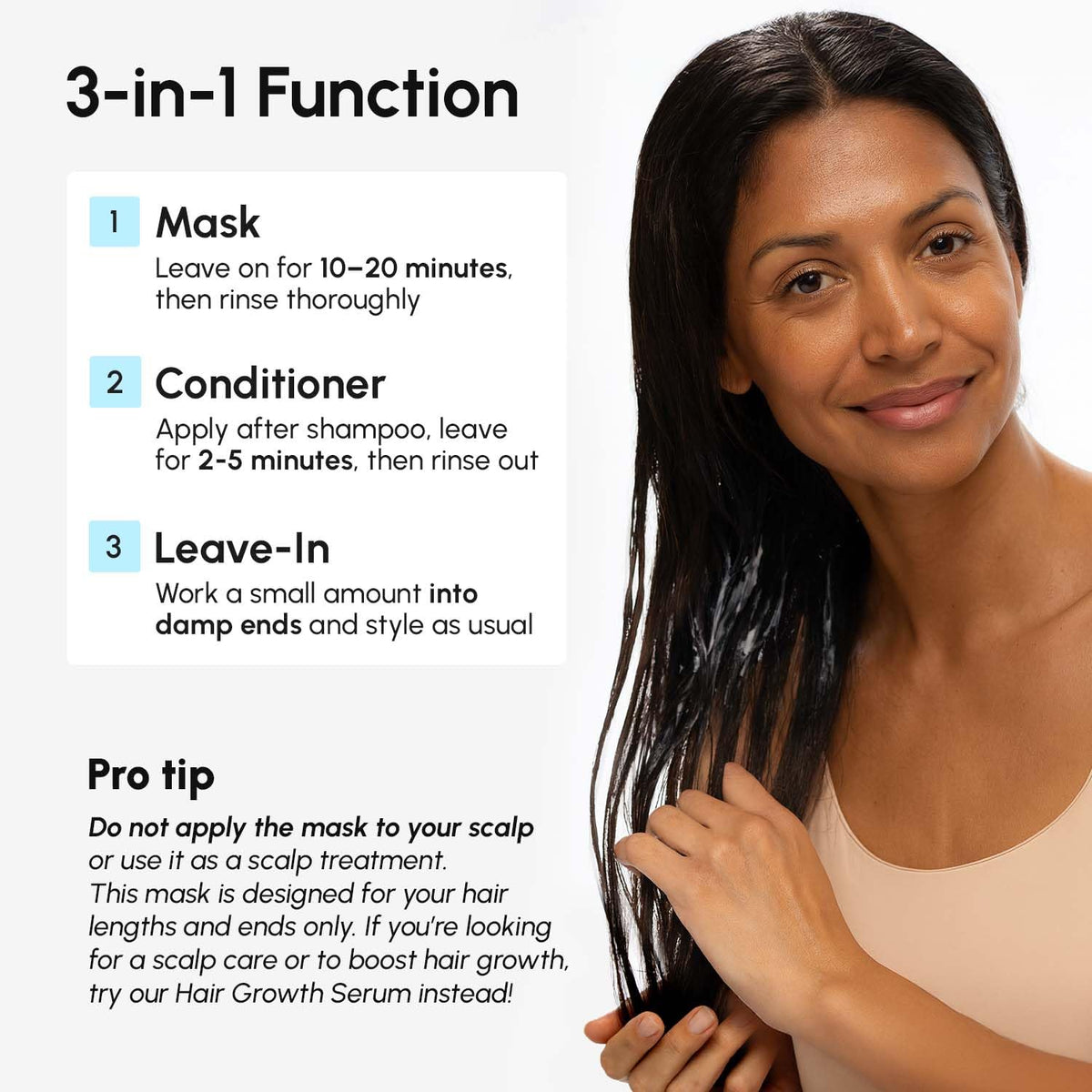 MAREE Deep Conditioning Hair Mask with hair care products