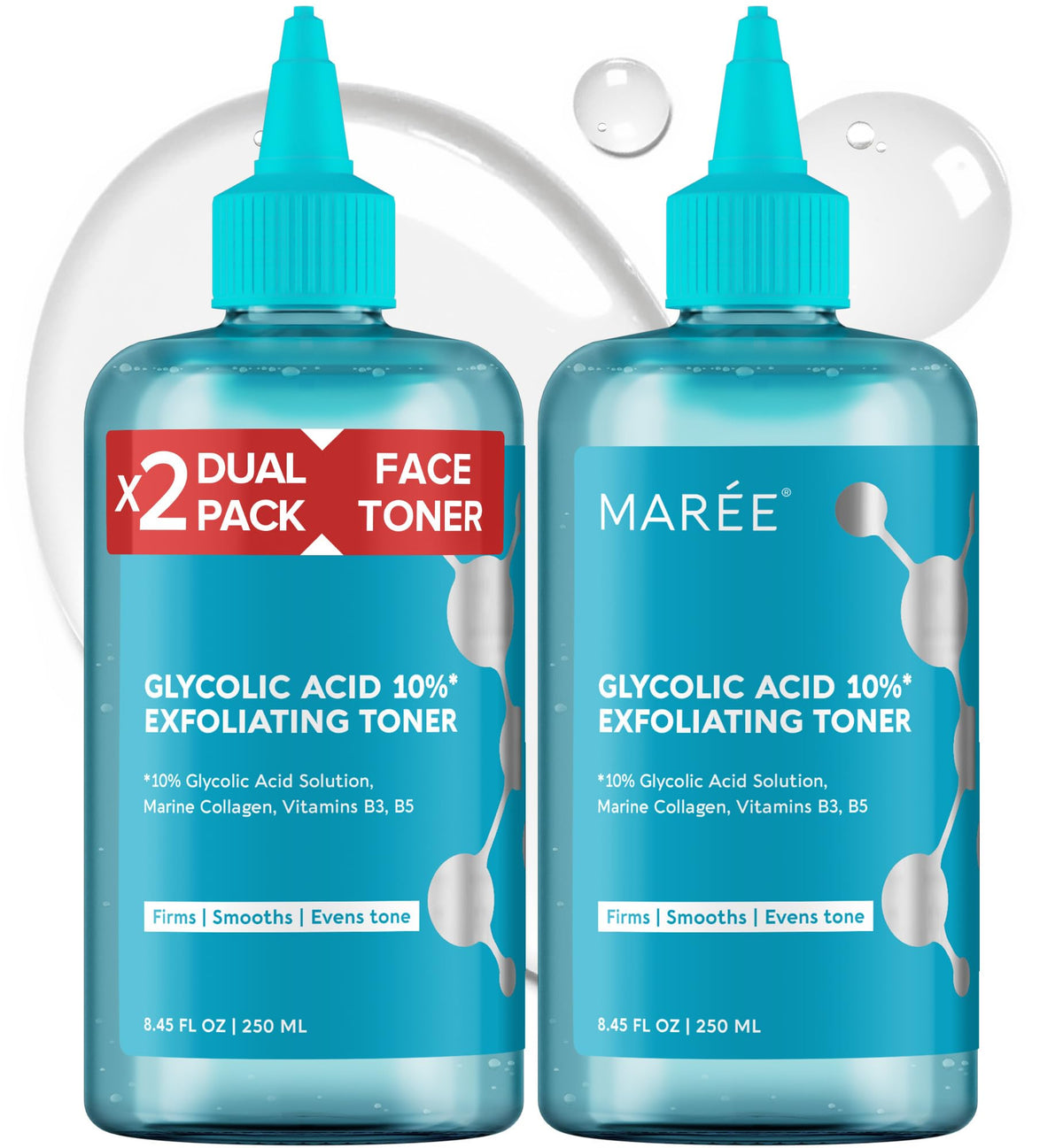MAREE Glycolic Acid Exfoliating Toner 2 Pack front view