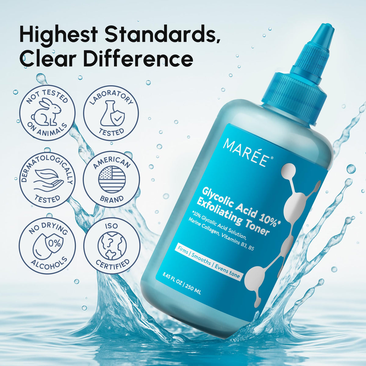 MAREE Glycolic Acid Exfoliating Toner texture close-up