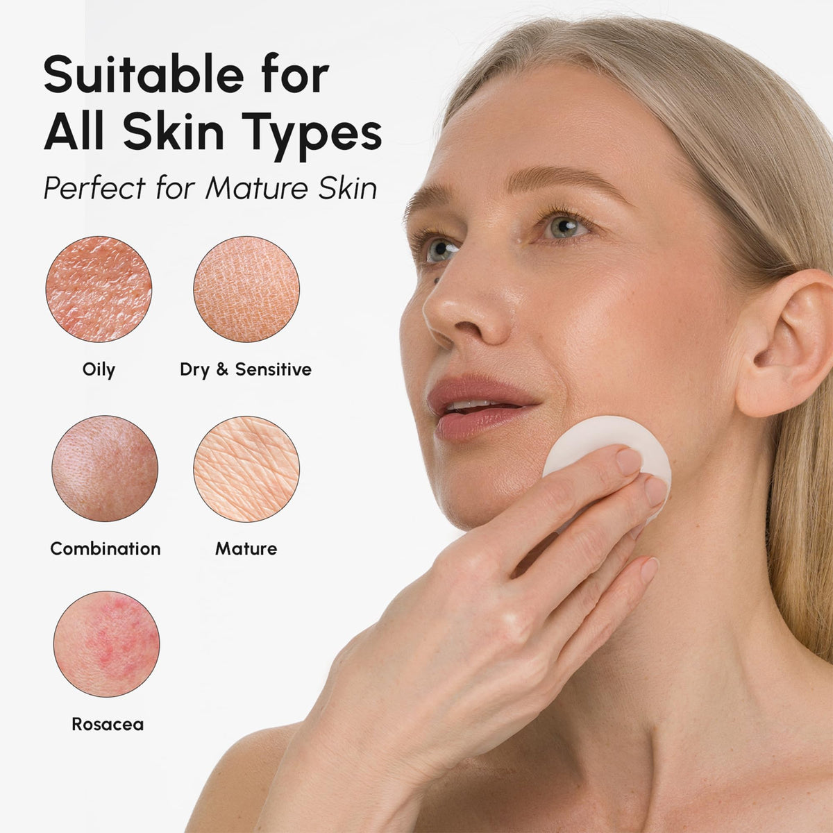 MAREE Glycolic Acid Pads displayed on a vanity