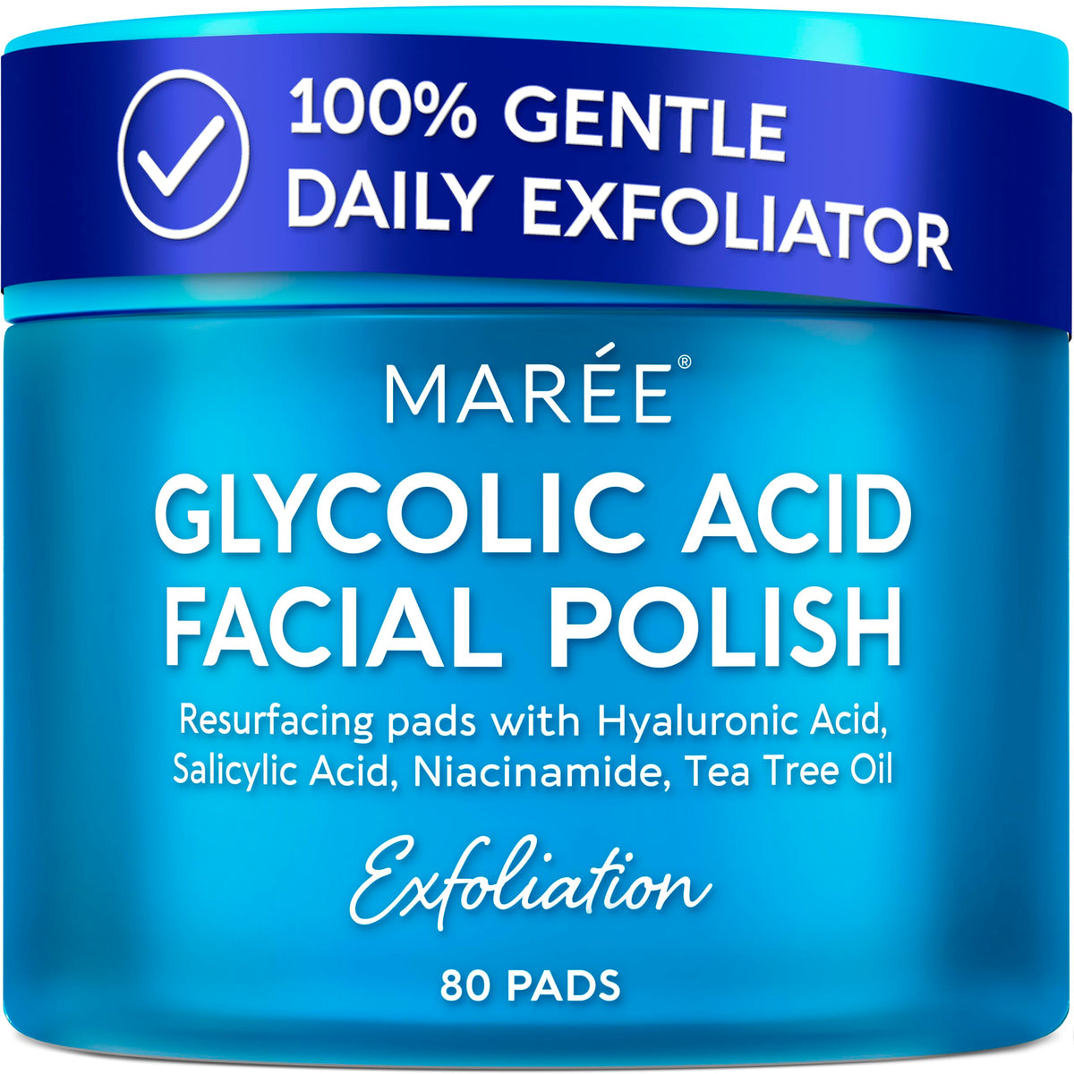 MAREE Glycolic Acid Pads front view with packaging