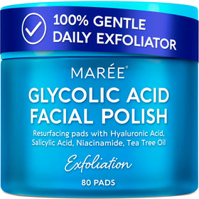 MAREE Glycolic Acid Pads front view with packaging