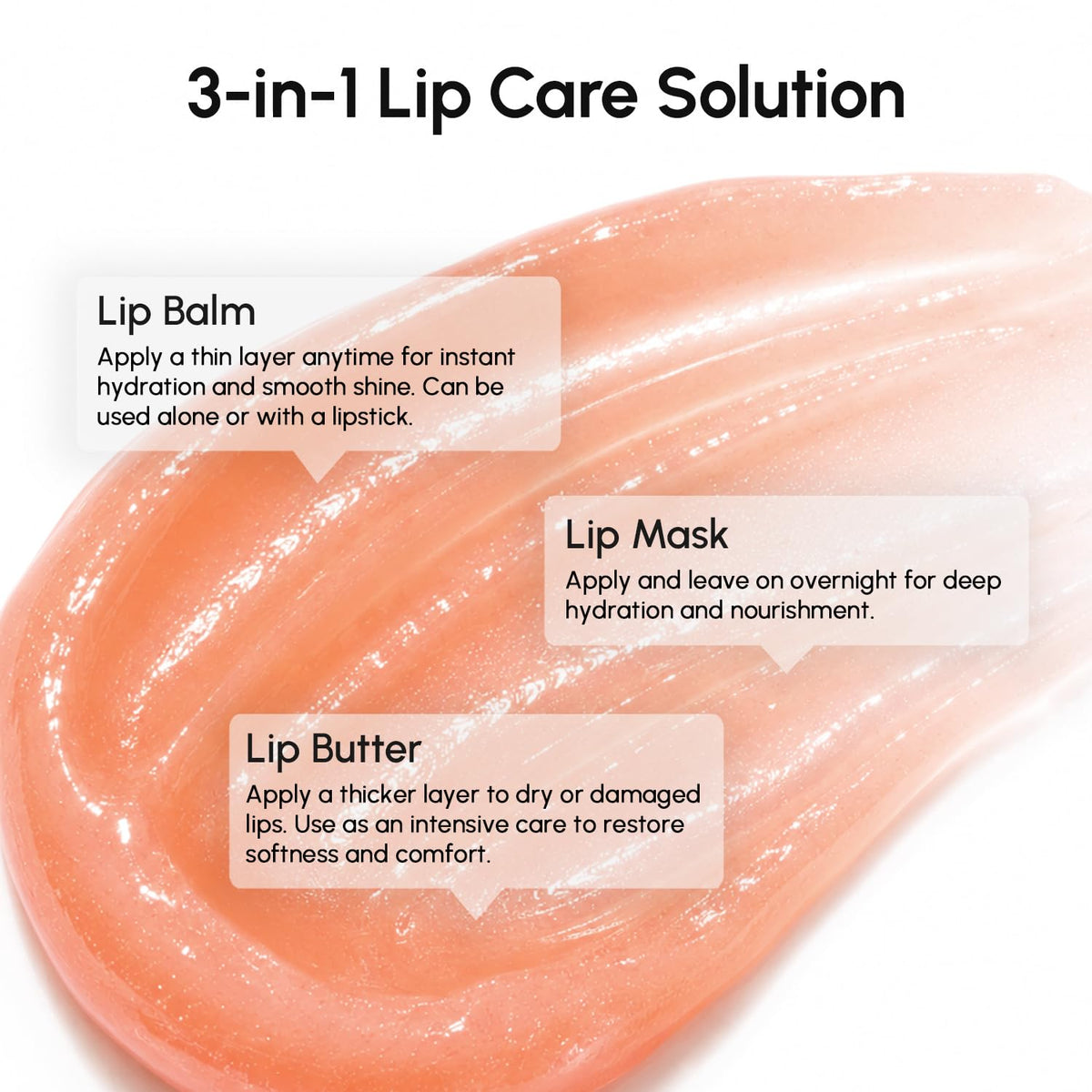 MAREE Lip Mask Overnight 2 Pack showing lip application