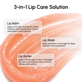 MAREE Lip Mask Overnight 2 Pack showing lip application