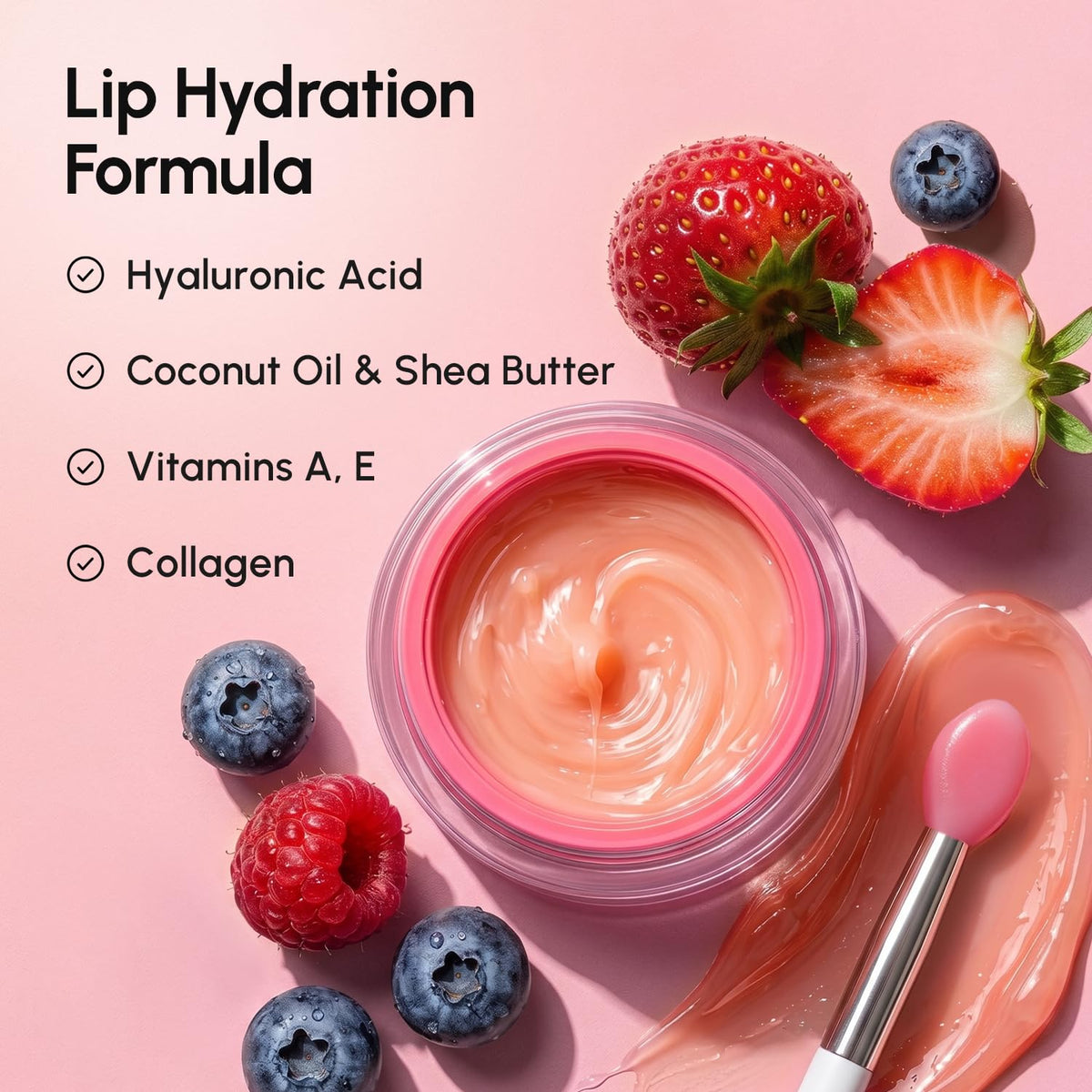 MAREE Lip Mask Overnight 2 Pack with applicator close-up