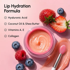 MAREE Lip Mask Overnight 2 Pack with applicator close-up