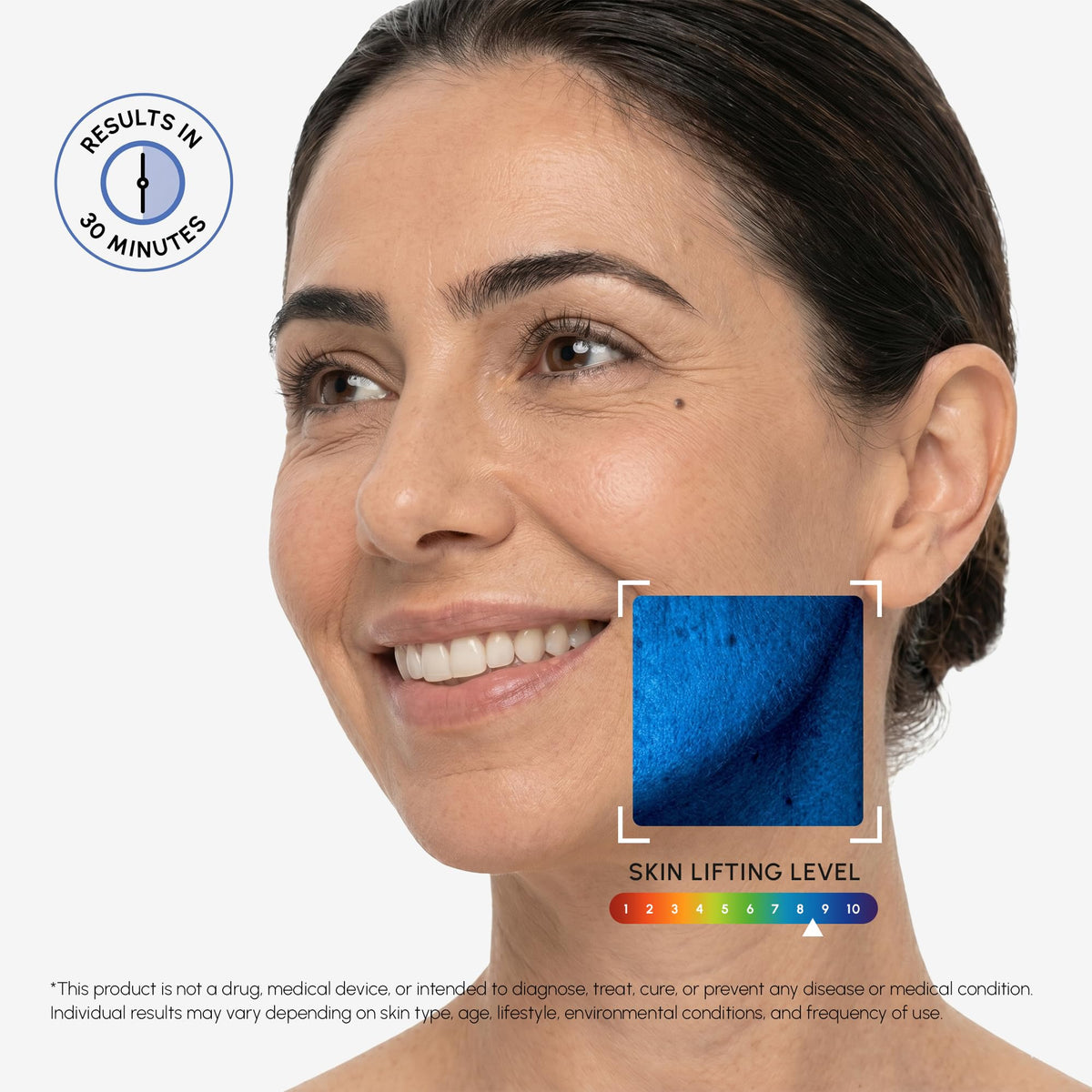 MAREE V Line Lifting Mask Chin Strap in use