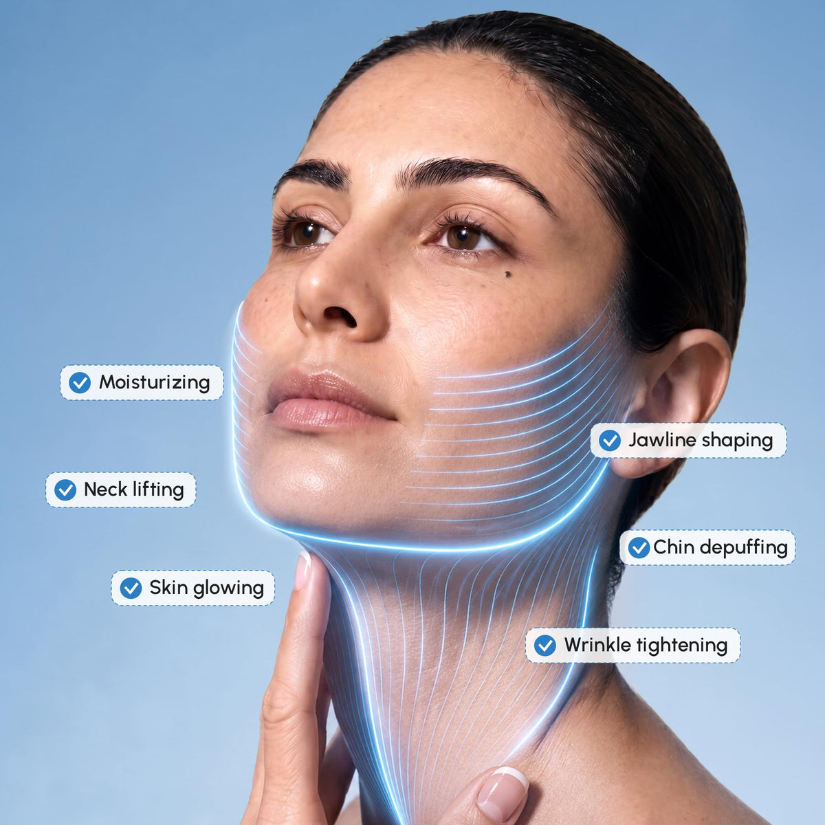 MAREE V Line Lifting Mask Chin Strap side view