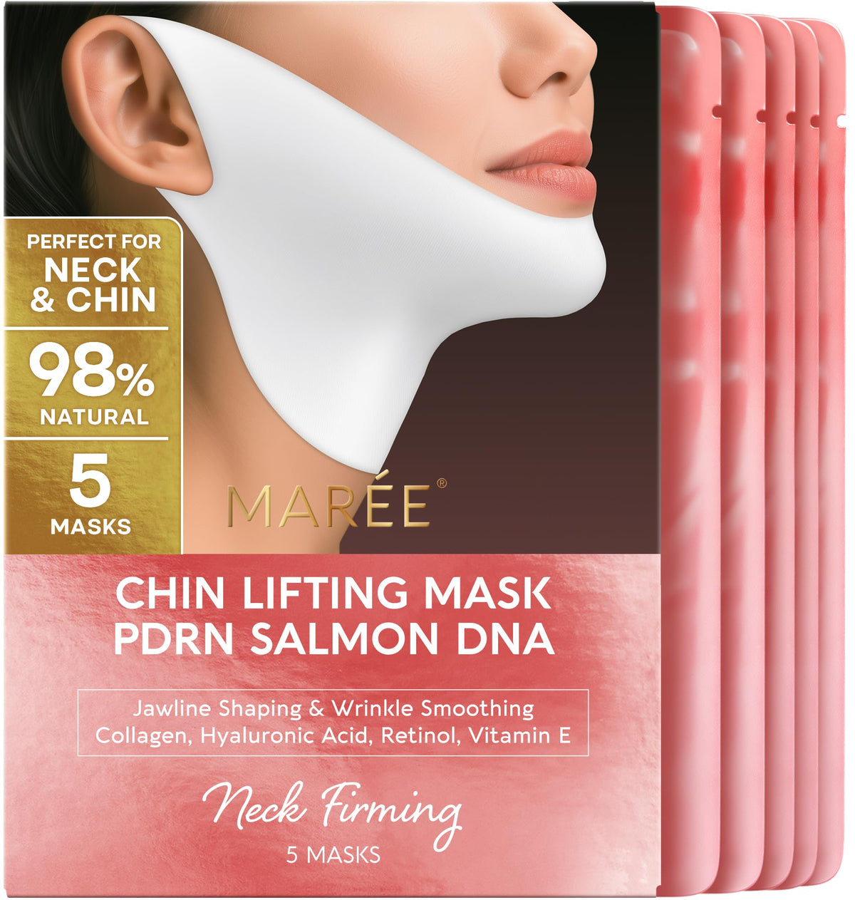 MAREE V Line Lifting Mask front view with packaging