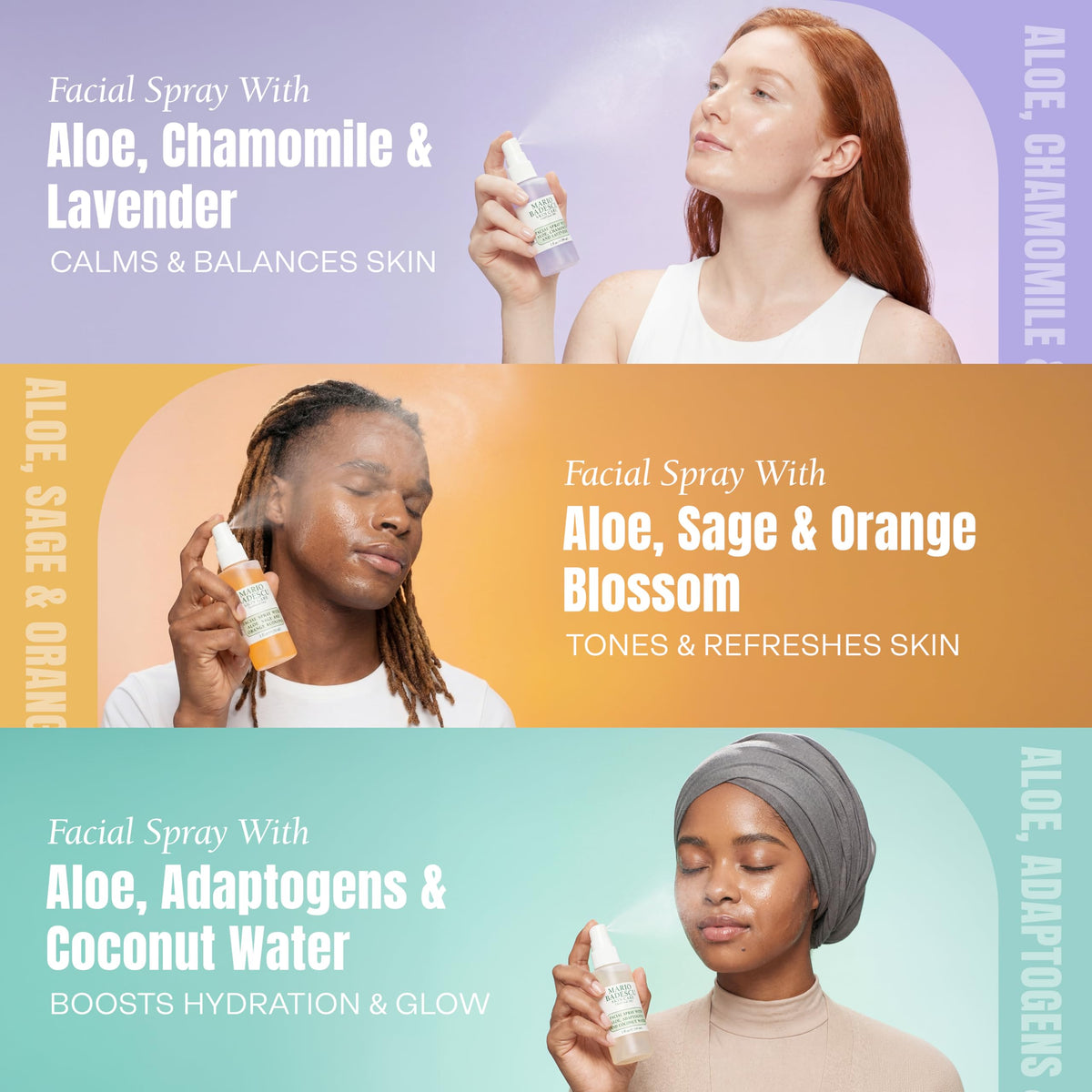 Mario Badescu facial mist Aloe, Cucumber & Green Tea spray