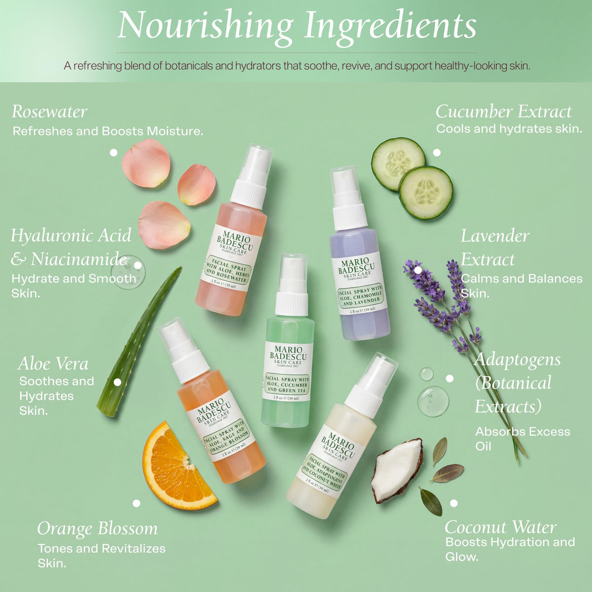 Mario Badescu facial mist Aloe, Herbs & Rosewater spray