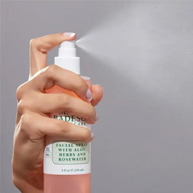 Mario Badescu Facial Spray Aloe and Rose Water with mist effect
