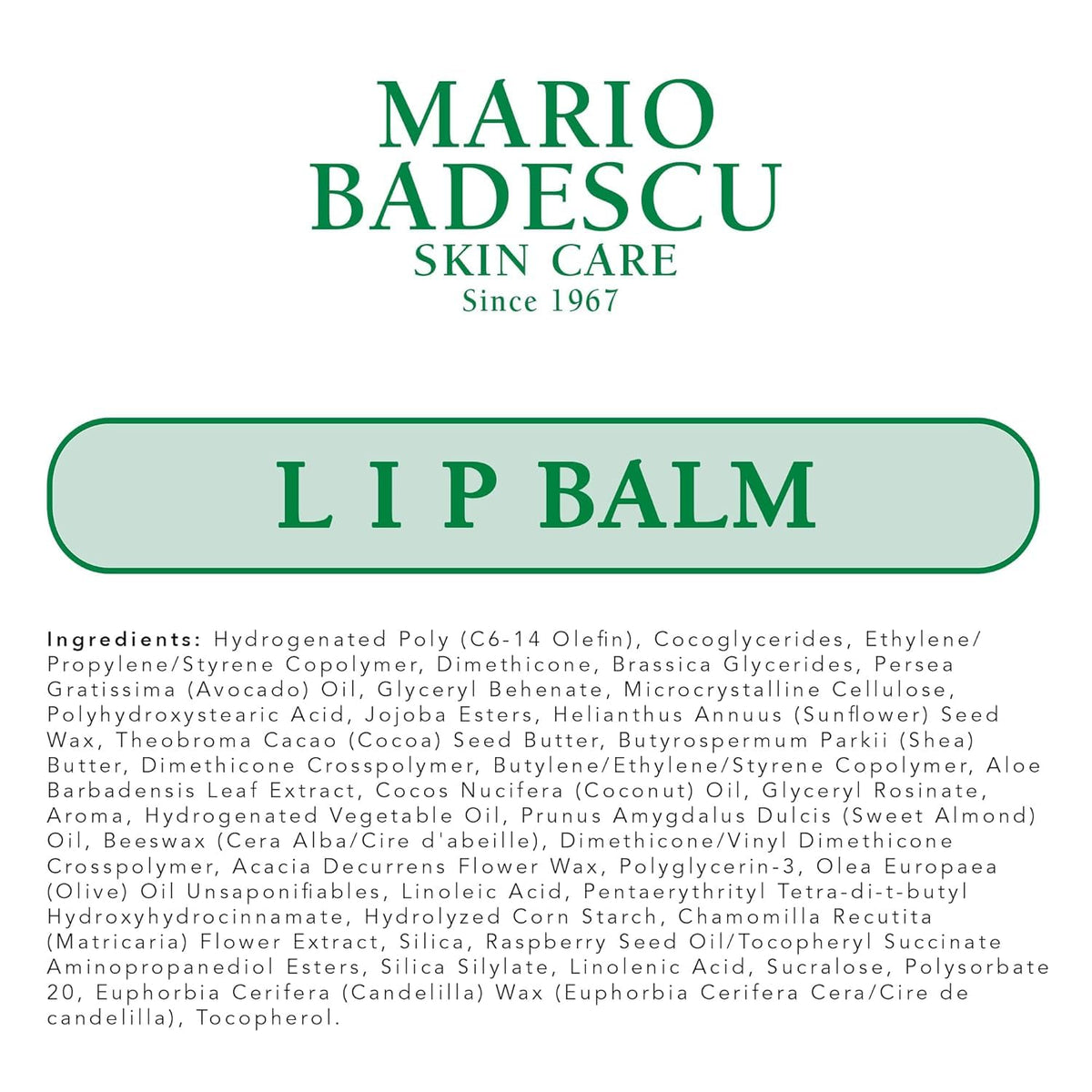 Mario Badescu Lip Balm on a wooden surface