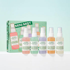 Mario Badescu Mini Facial Sprays arranged on a flat surface