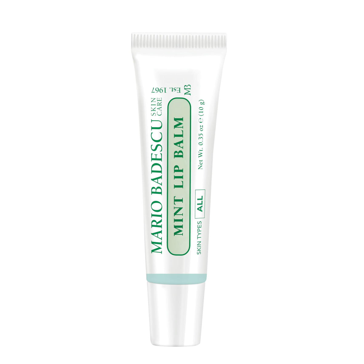 Mario Badescu Mint Lip Balm front view with packaging