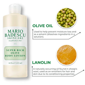 Mario Badescu Olive Body Lotion packaging details