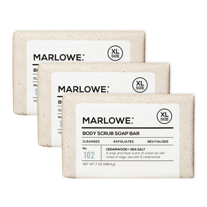 MARLOWE. Body Scrub Soap Bar 7 oz front view