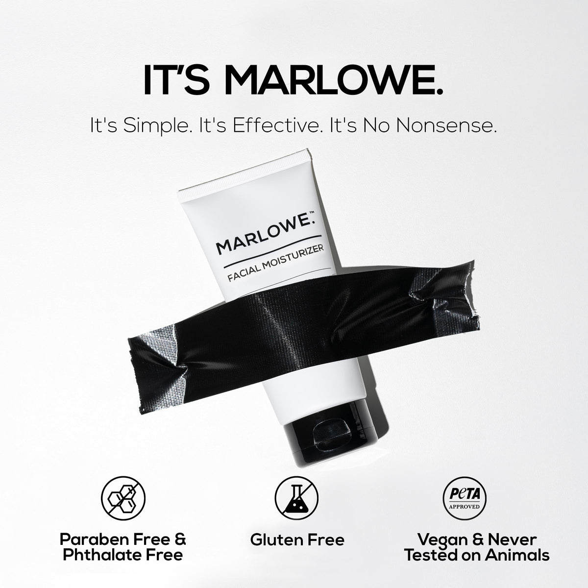 MARLOWE. Facial Moisturizer for Men 6 oz packaging