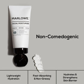 MARLOWE. Facial Moisturizer for Men application on skin