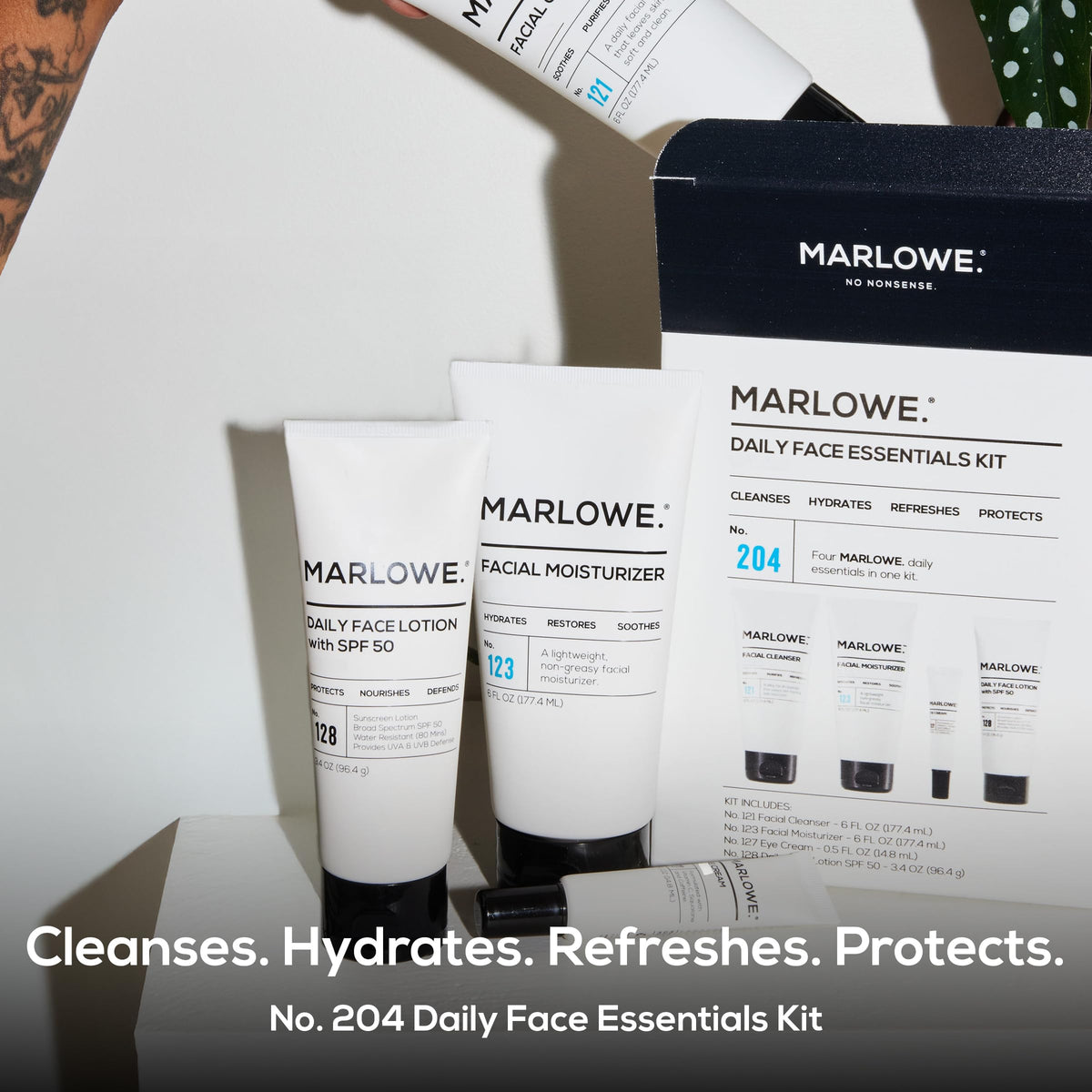 MARLOWE. Gentle Daily Face Wash for Men bottle