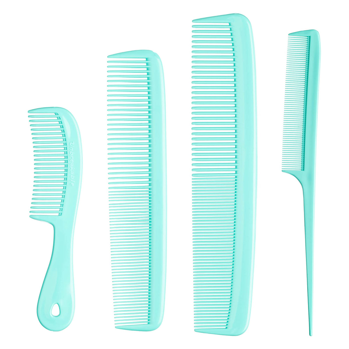 MARS WELLNESS 4 Piece Professional Comb Set front view