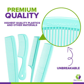 MARS WELLNESS 6” Handle Styling comb close-up