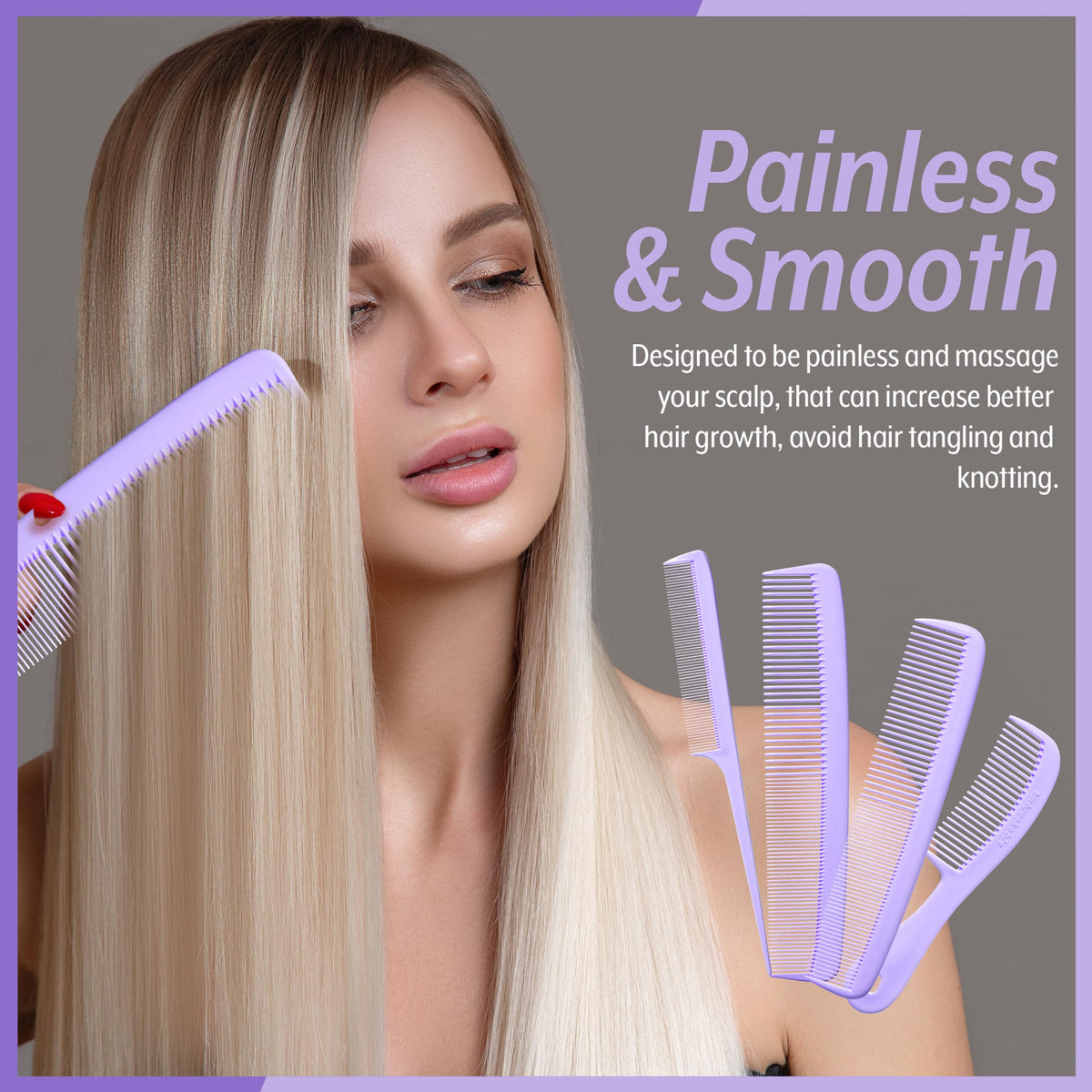 MARS WELLNESS 8.5-inch All-fine Professional Tail comb