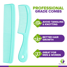MARS WELLNESS 9” Heavy Dresser Comb side view