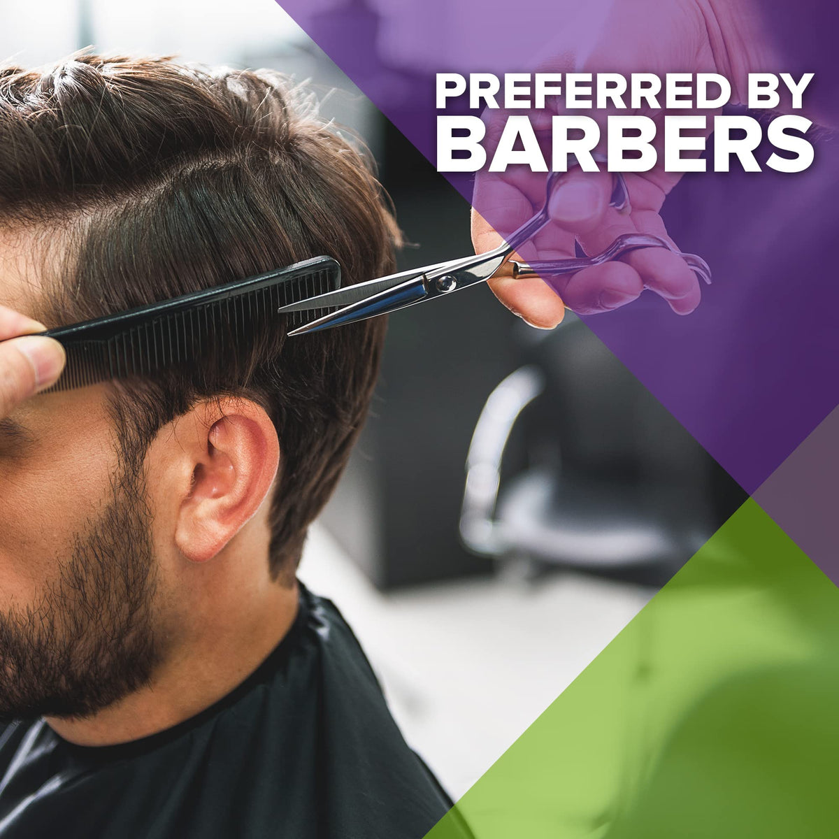 MARS WELLNESS combs in use on hair