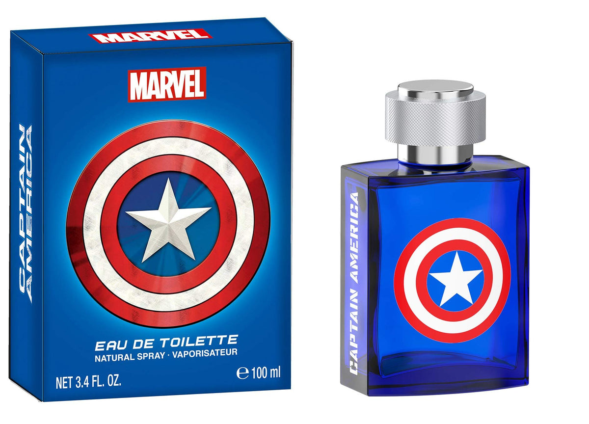 Marvel Captain America Eau de Toilette 100ml spray bottle front view