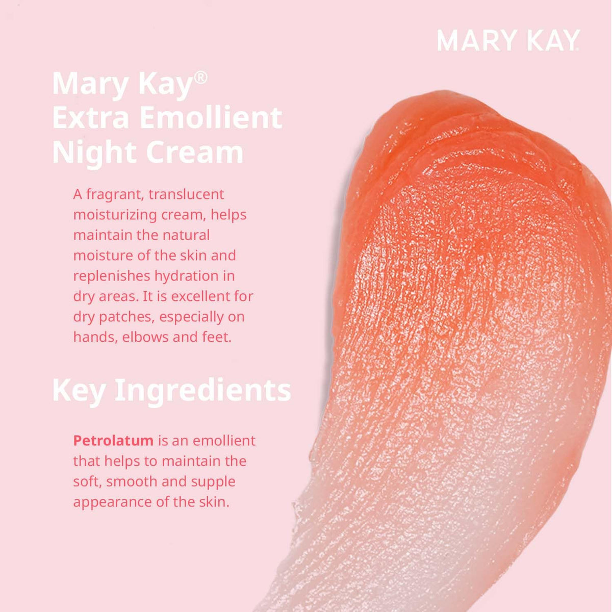 Mary Kay Extra Emollient Night Cream 2.1 oz in bathroom setting