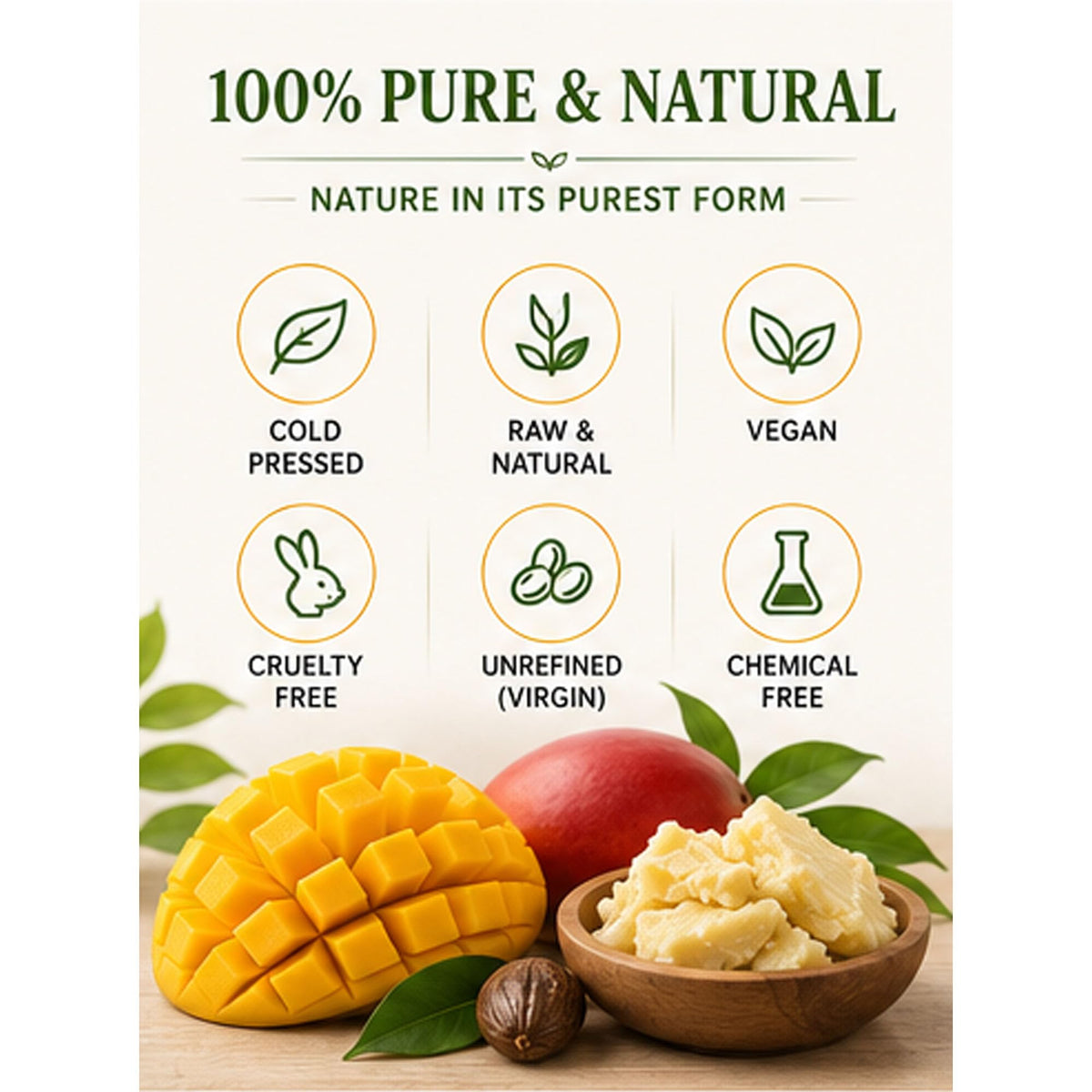 Mary Tylor Naturals Mango Butter with mango fruit