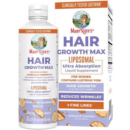 MARYRUTH'S Hair Growth Max Liposomal 10000mcg Biotin front view