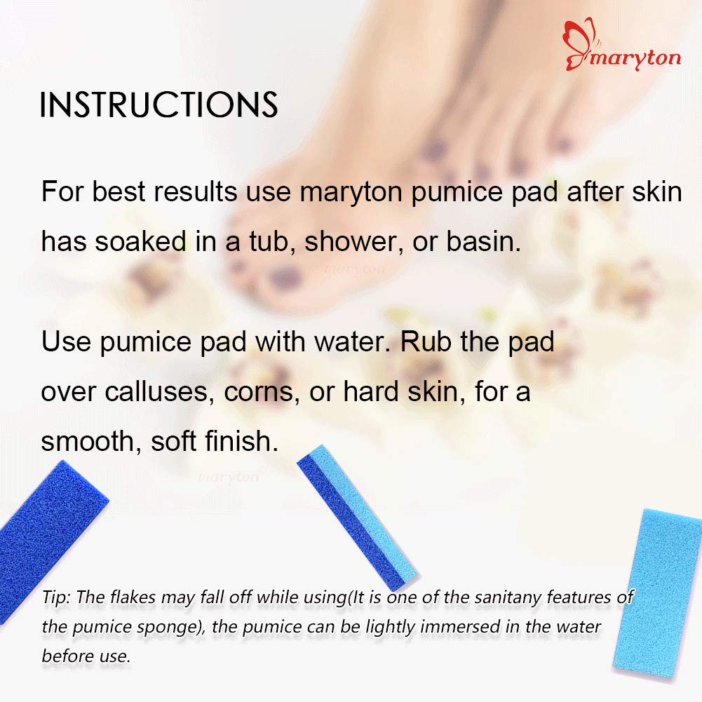 MARYTON pumice stone being used on foot
