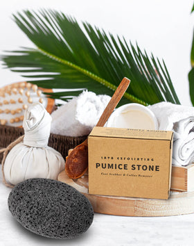 MARYTON pumice stone during a foot soak in a bath