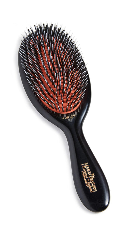 Mason Pearson Junior Hair Brush BN2 front view with bristles