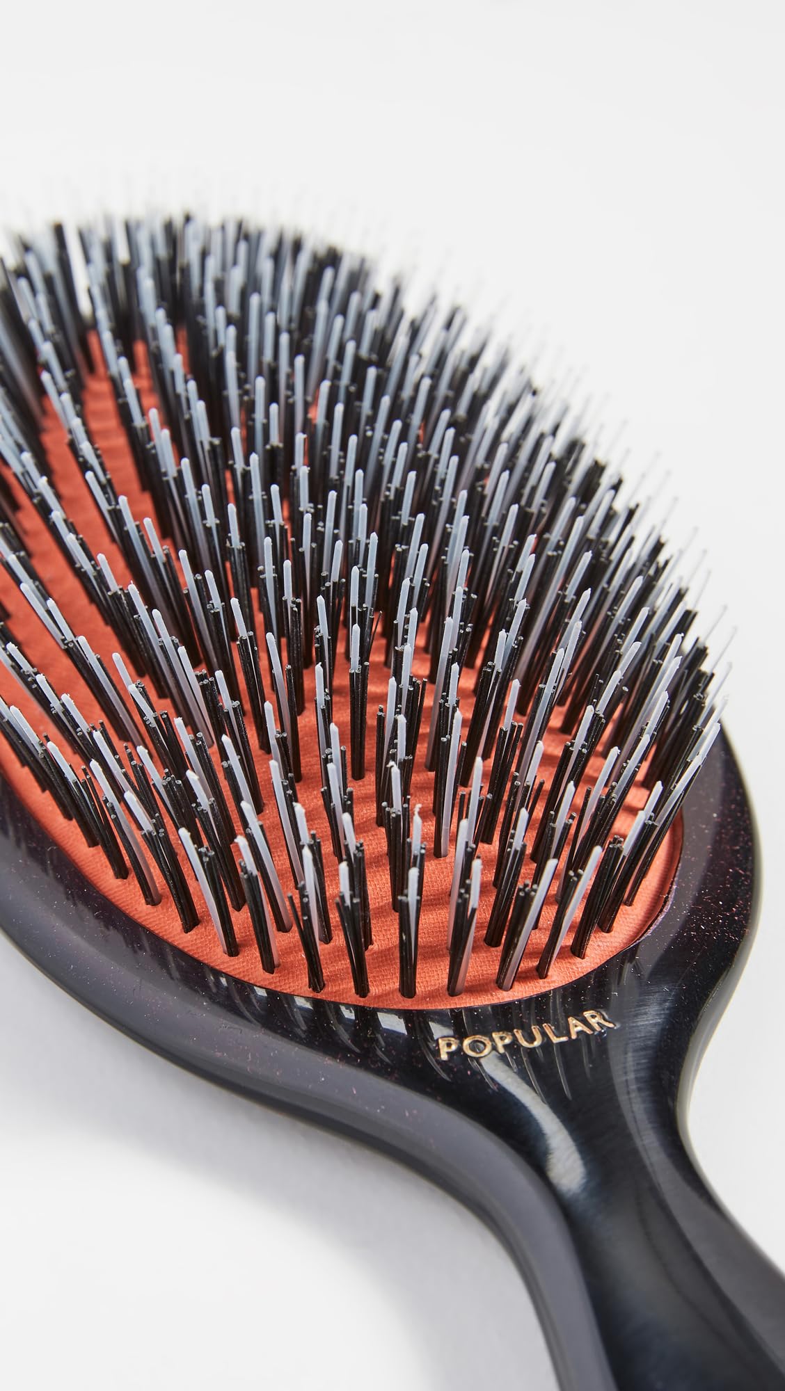 Mason Pearson Popular Mixture Hair Brush with nylon cleaning brush